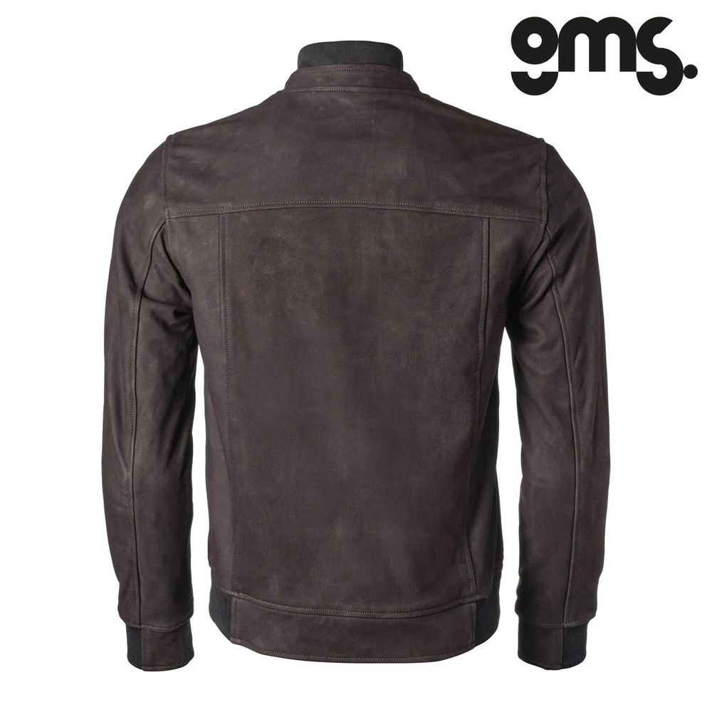 Kožna jakna za motor GMS Castillo - Smeđa vel.3XL slika 3