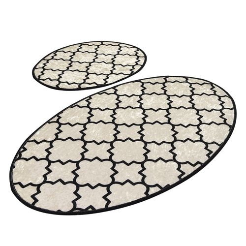 Kupa - White Multicolor Bathmat Set (2 Pieces) slika 2