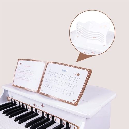 Classic World Muzička igračka Veliki Klavir Beli slika 4
