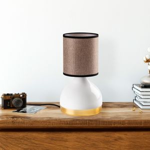 Yıldo - 8002 Bijela i Smeđa Stolna Lampa