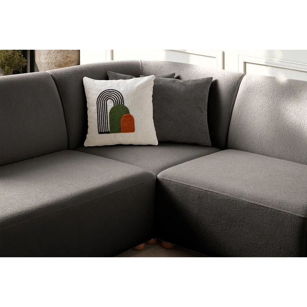 Ugaona Sofa S-Loft Lijeva - boja: antracit slika 7