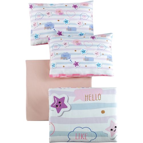 Colourful Cotton Komplet posteljine za bebe od ranforcea Dream slika 3