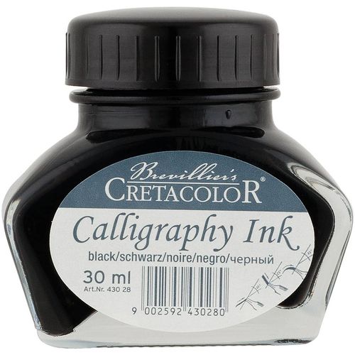CRETACOLOR umjetnička crna tinta za kaligrafsko pero 30ml 430 28 slika 2