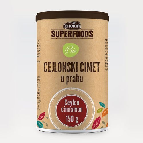 Encian cejlonski cimet u prahu bio 150g slika 1