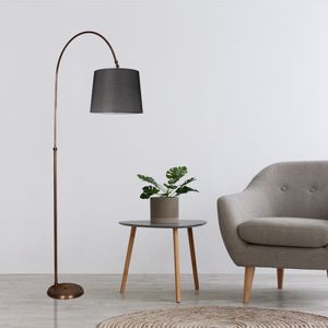 Lina lambader bakır ayak pramit hasır siyah abajurlu Chrome
Black Floor Lamp