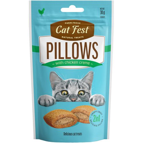 Cat Fest Pillows, poslastica za mačke s piletinom, 30 g slika 1
