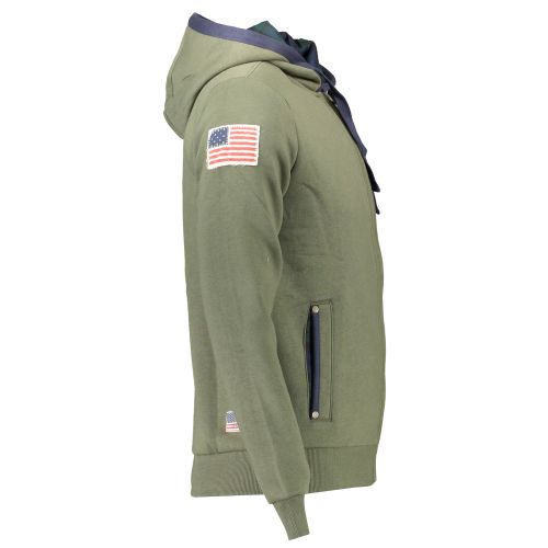 US POLO GREEN MAN SWEATSHIRT WITH ZIP slika 3