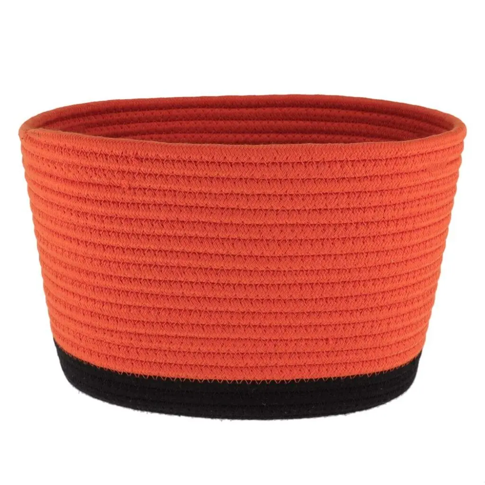 Tendance pletena košara 28x22,5 cm, narančasta crna slika 1