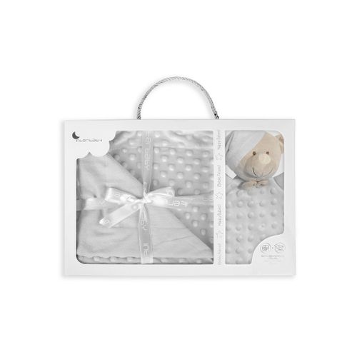 InterBaby set dekica Bubble i tješlica Bear Grey slika 1