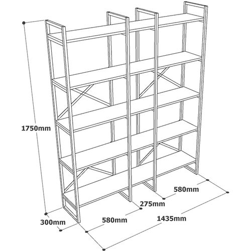 VG5 - A Atlantic Pine Bookshelf slika 5