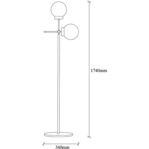 Mudoni-MR-955-1 Black Floor Lamp slika 7