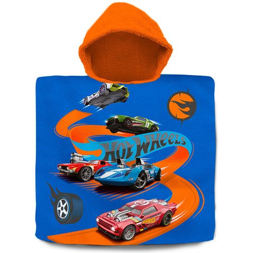 Hot Wheels cotton poncho towel slika 1