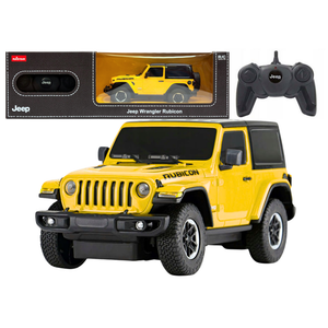 Licencirani auto na daljinsko upravljanje JEEP Wrangler JL Rubicon 1:24 - žuti