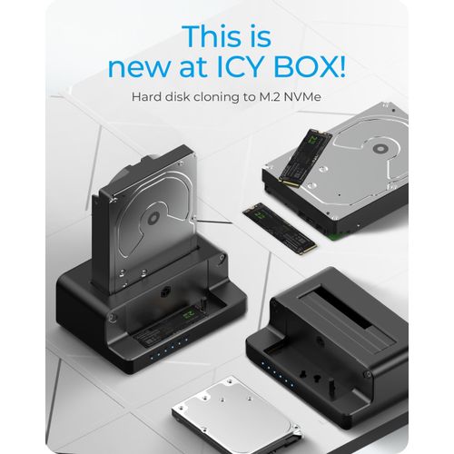 Icybox IB-2914MSCL-C31 docking station and cloning for M.2 NVMe SSD &amp; 2.5''/3.5'' SATA SSD/HDD slika 7