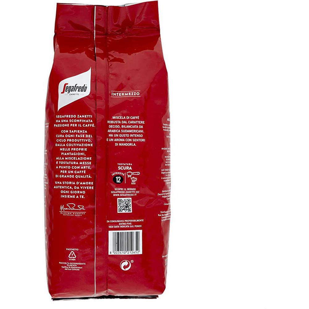 Segafredo Pržena kafa u zrnu Intermezzo 1kg slika 2