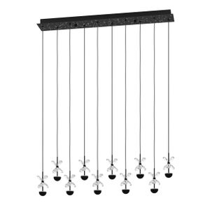 PIANOPOLI 2 Luster - Elegantan LED Luster sa Kristalnim Elementima