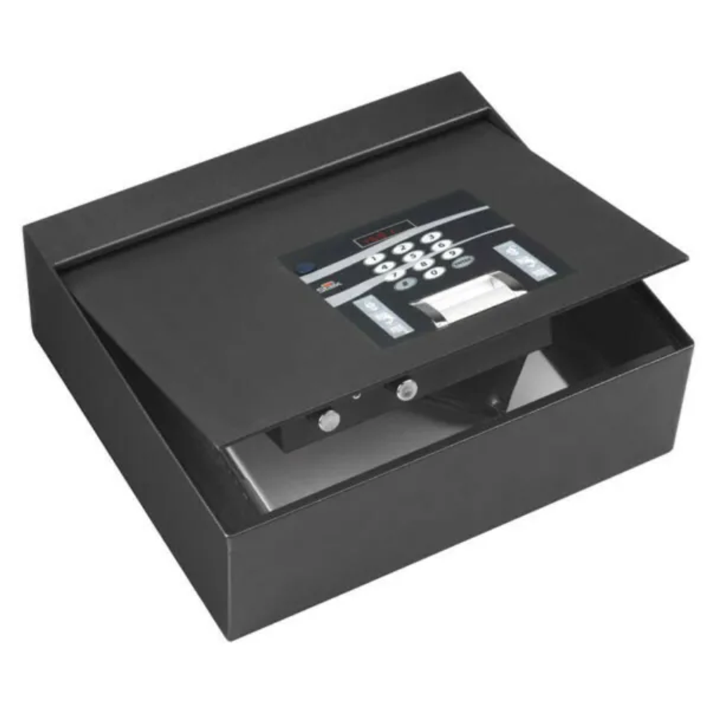 Sef za pištolj, 400 x 130 x 350 mm, digitalni, stijenka 2 mm, metalni, 11,5 kg slika 1
