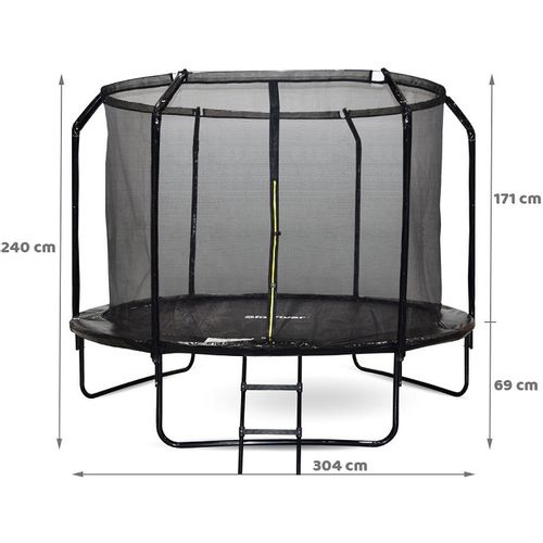 Vrtni trampolin SkyFlyer crni - 304 cm slika 3
