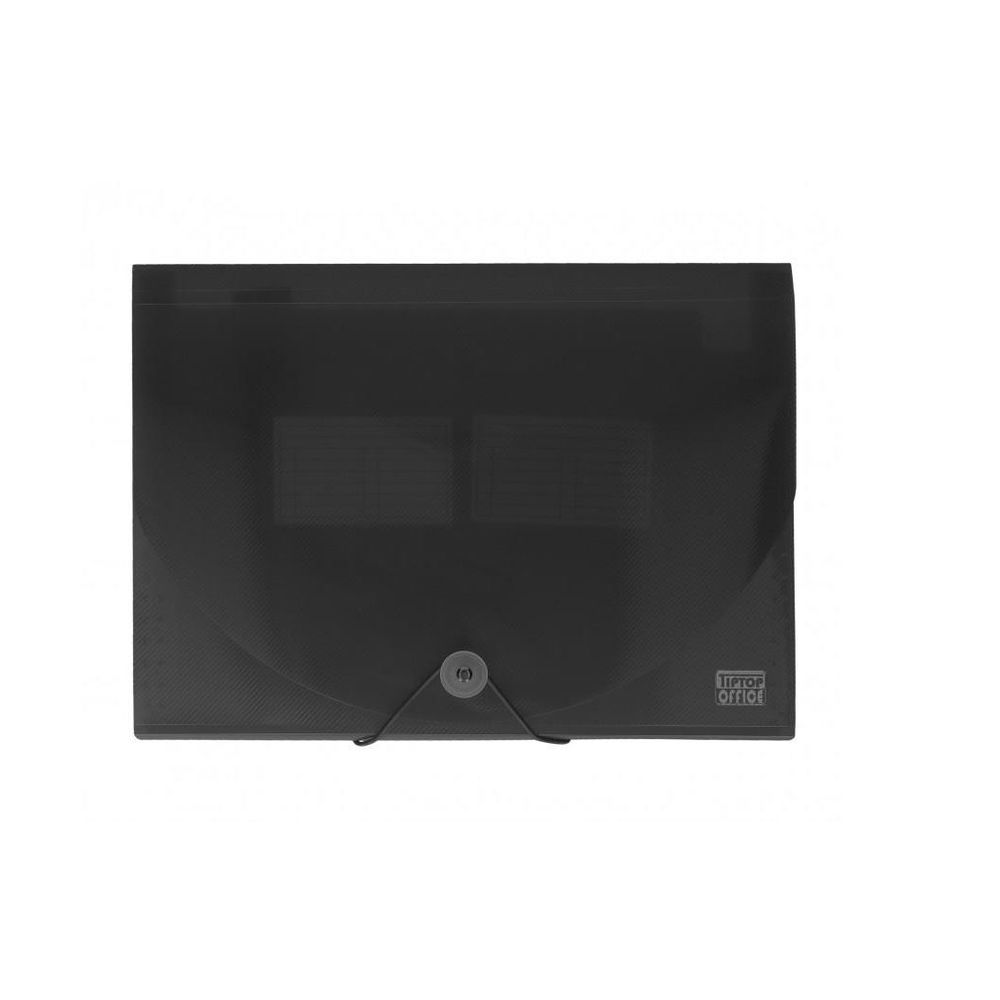 TipTop Office Arhiv mapa sa 12 Pregrada, PP A4, transparent crna slika 1