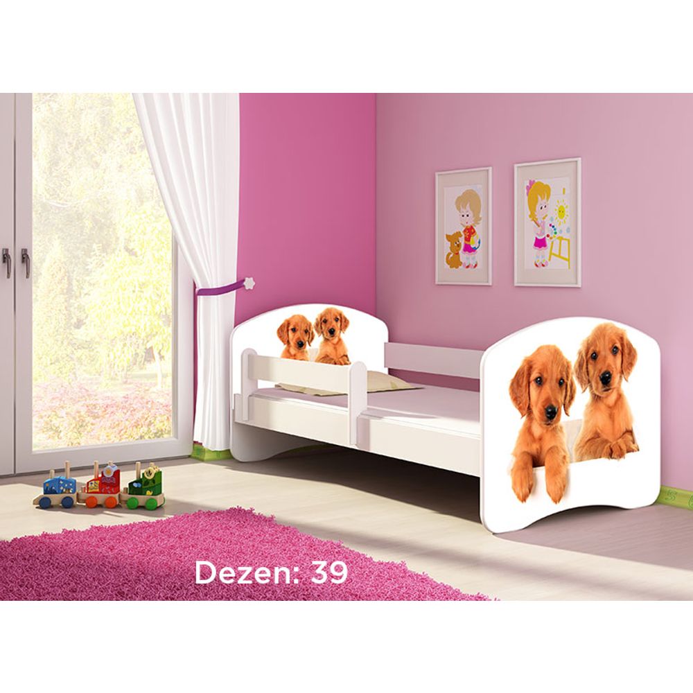 ACMA Dječiji krevet Acma II White - 140x70cm - Dezen 39 slika 2