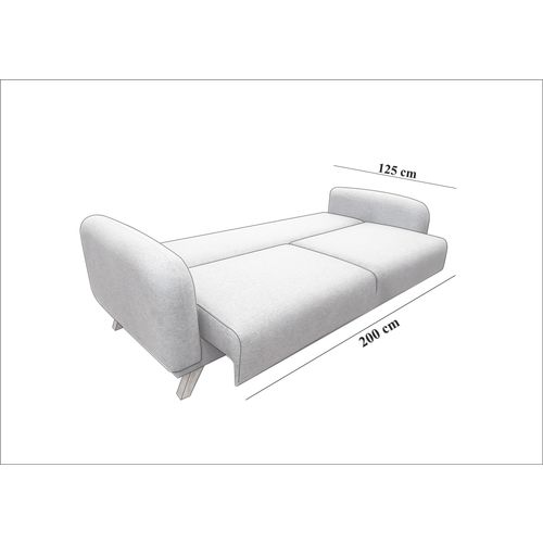Atelier Del Sofa Hera - Cream Cream 3-Seat Sofa-Bed slika 14