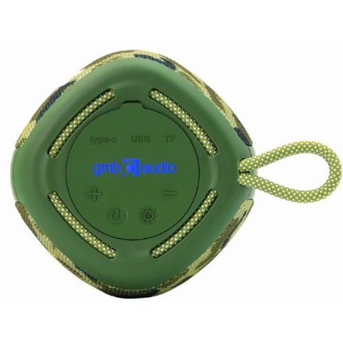 SPK-BT-LED-03-CM Gembird Portable RGB LED Bluetooth speaker 5W, BT, FM, TF, USB, Handsfree, camo slika 2
