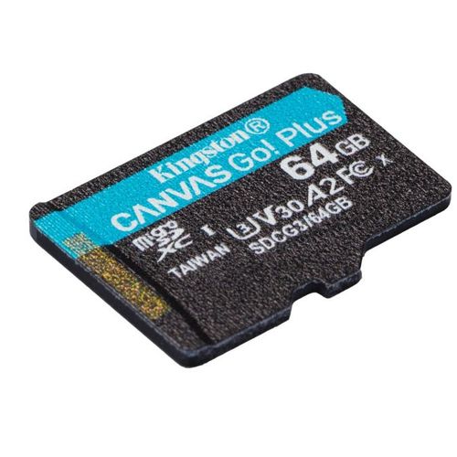 Memorijska kartica bez adaptera Kingston Canvas Go! Plus microSD 64GB slika 2