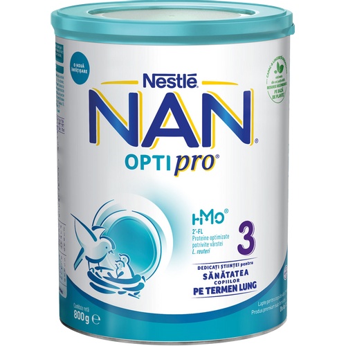Nestlé NAN® OPTIPRO® 3, Prah za pripremu mliječnog napitka za malu djecu, limenka, 800g slika 1