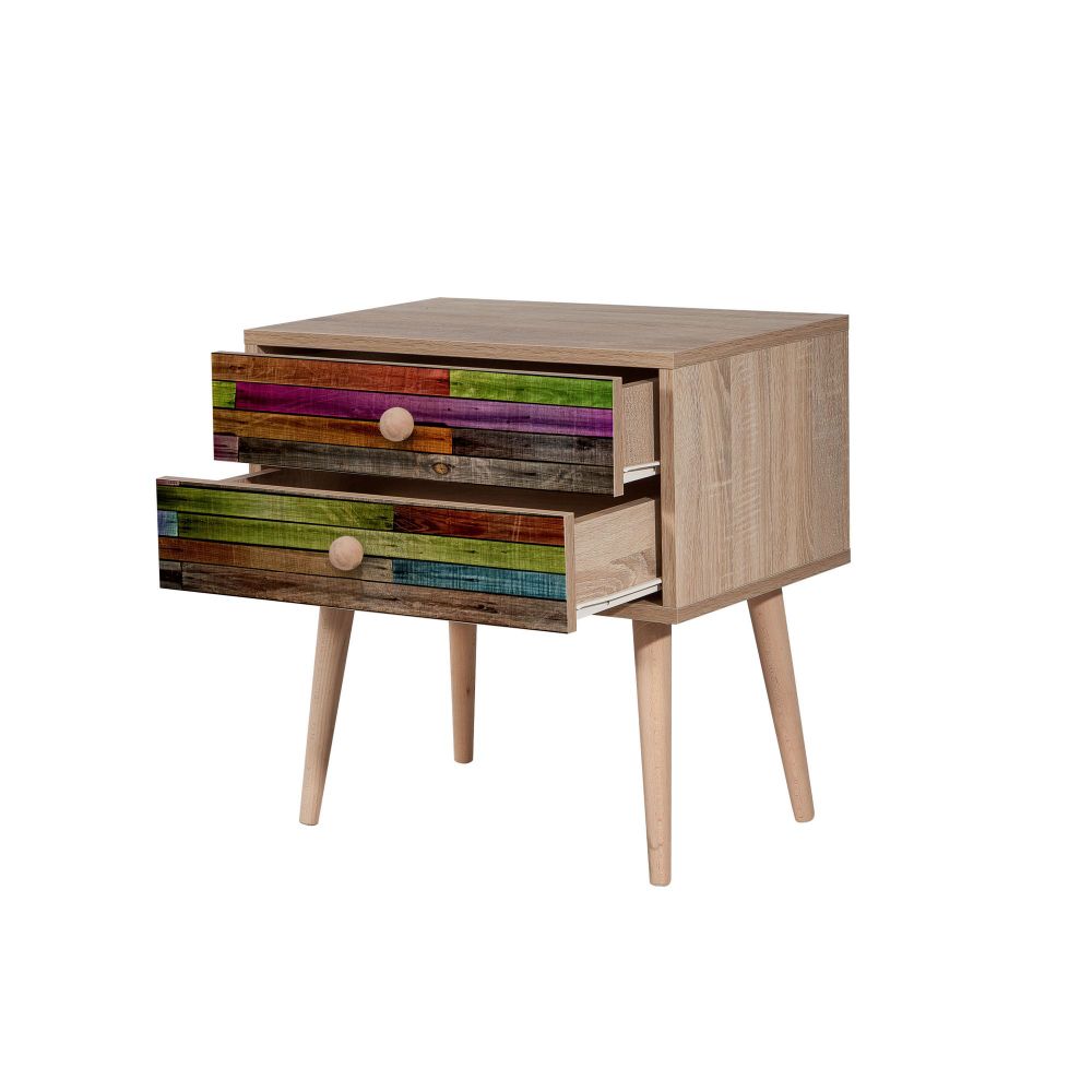 Noćni ormarić Two - 726 Sonoma Oak slika 4