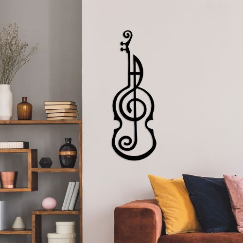 Wallity Metalna zidna dekoracija, Melody Violin slika 3