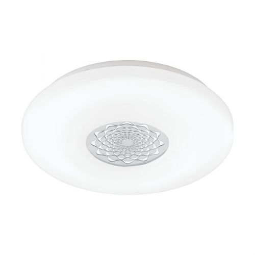 Eglo Capasso 1 plafonjera/1, led, 24w, 3600lm, prečnik 400, hrom/bela  slika 1