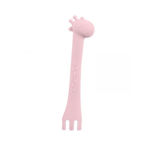 Kikka Boo Silikonska žlica za hranjenje Giraffe Pink slika 1