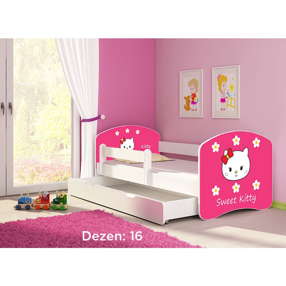 ACMA Dječiji krevet Acma II sa ladicom White - 160x80cm - Dezen 16 slika 2