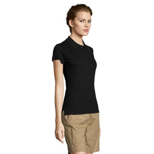 PEOPLE ženska polo majica sa kratkim rukavima - Crna, XL  slika 3