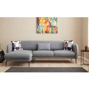 Atelier Del Sofa Kutna garnitura na razvlačenje, Sivo, Venus L - Grey