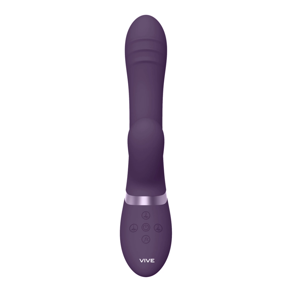 VIVE by Shots Tani - Pokret prstiju s pulsno-valnim vibratorom - ljubičasta slika 3