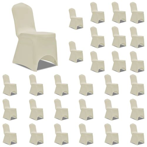 Navlake za stolice rastezljive krem 30 kom slika 1
