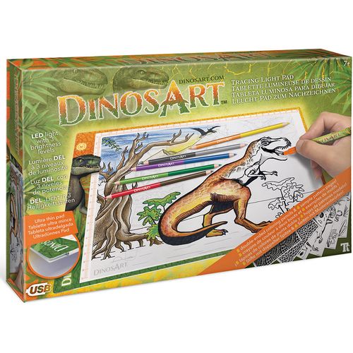 Svjetleća Led podloga za crtanje - dinosaur  slika 1