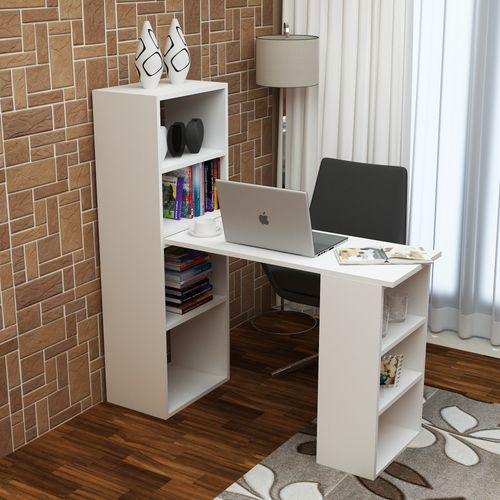 Last - White White Study Desk slika 3