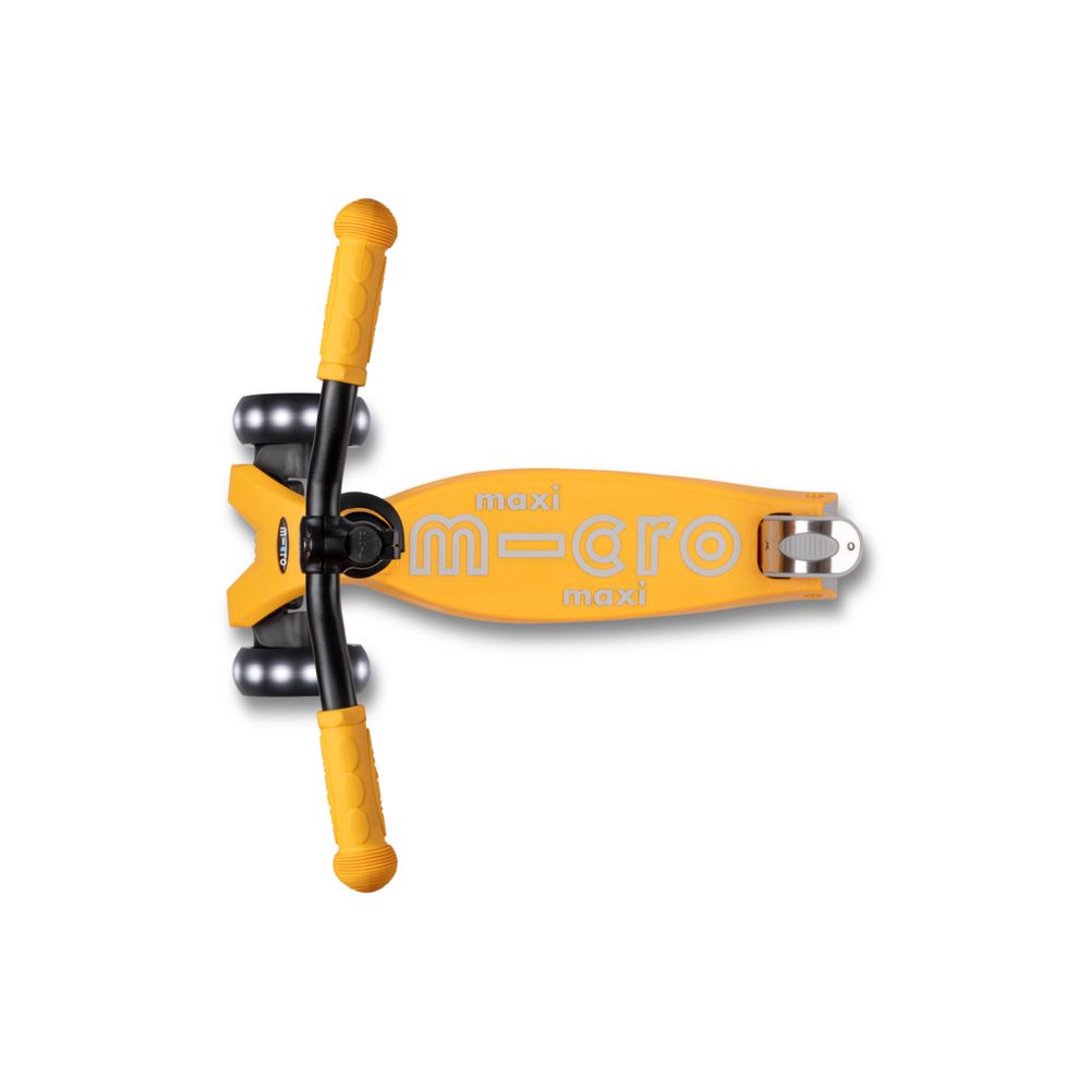 Micro Romobil Maxi Deluxe Pro LED, Sunburst Yellow slika 5