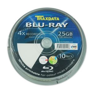 TRAXDATA OPTIČKI MEDIJ BLU RAY 25GB 4X PRINTABLE CAKE 10