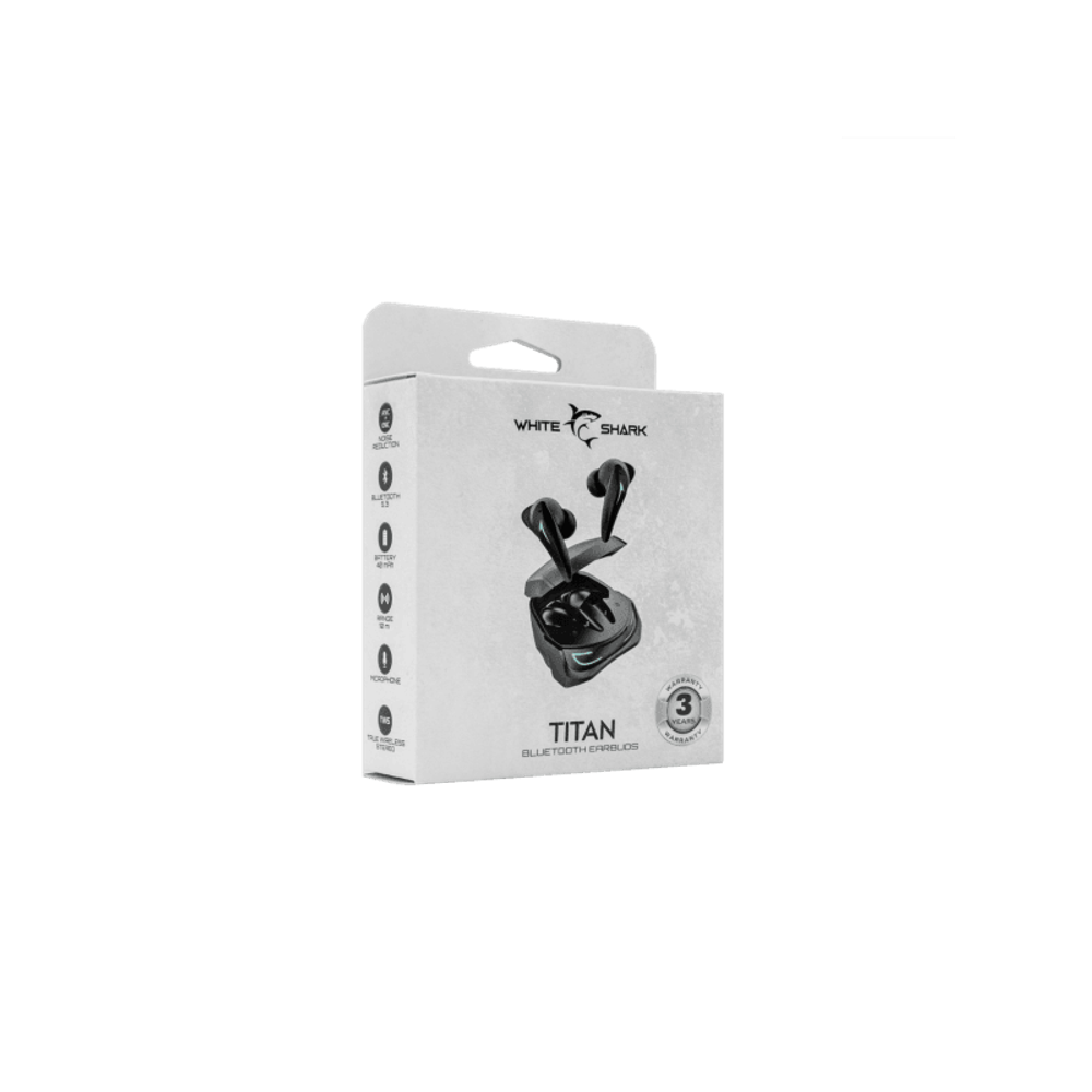 WHITE SHARK EARBUDS Slušalice + mikrofon GEB-TWS96 TITAN ANC, crne slika 4