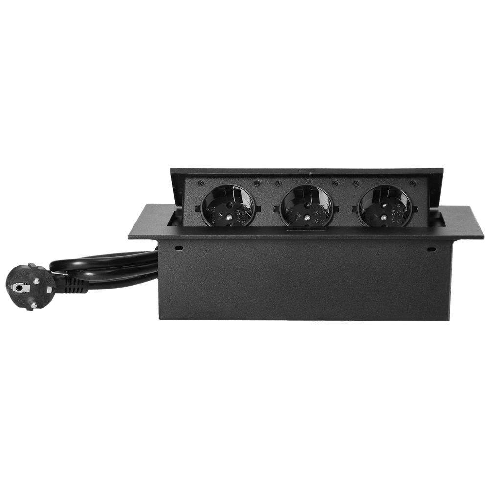 Orno Produžni kabel sa 3 x Schuko utičnice, ugradbena - OR-AE-1372(GS)/B slika 3