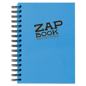 Clairefontaine Zap book A5 80gr 160L, mix boja, spiralni uvez, bjanko, 100% reciklirani papir