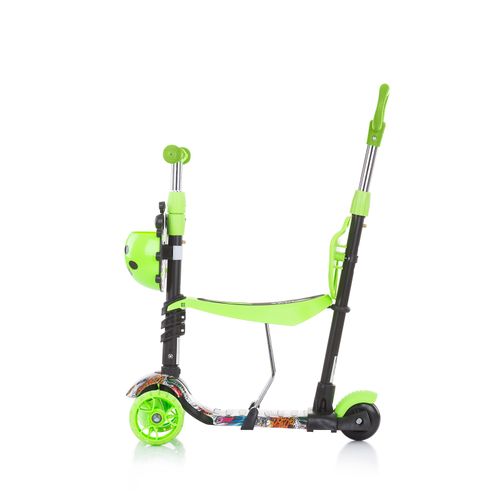 Chipolino romobil / guralica Kiddy Evo s ručkom Green Graffiti slika 2