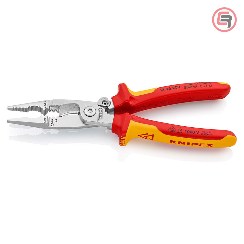 Knipex Kliješta Elektroinstalacijska Multifunkcionalna 200mm Sa Kočnicom 1000V – 13 96 200 slika 2