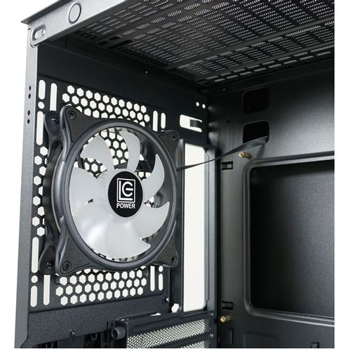 Kuciste LC Power LC-808B-ON  Skylla_X, Midi-ATX Case, black, 4x120mm ARGB fan slika 10
