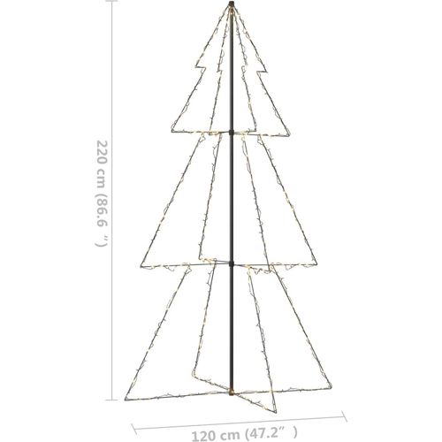 Stožasto božićno drvce 300 LED unutarnje i vanjsko 120 x 220 cm slika 7