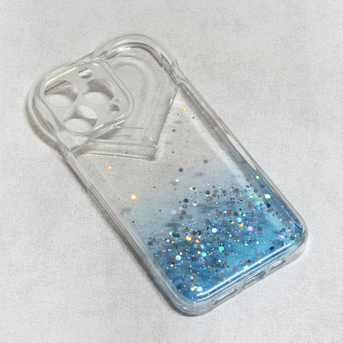 Torbica Heart Glitter za iPhone 13 Pro 6.1 plava slika 1