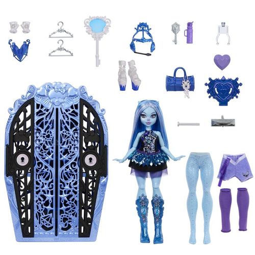 Monster High Skulltime Secrets Abbey Bominable doll + cupboard slika 2